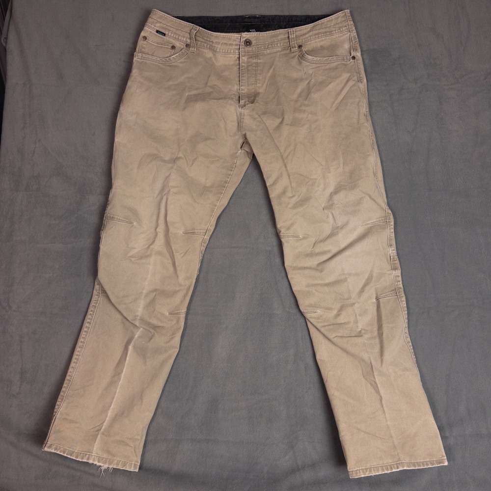 KUHL Pants Men 40x34 Tan Fair Articulated Knee Hiking Workwear Outdoor
